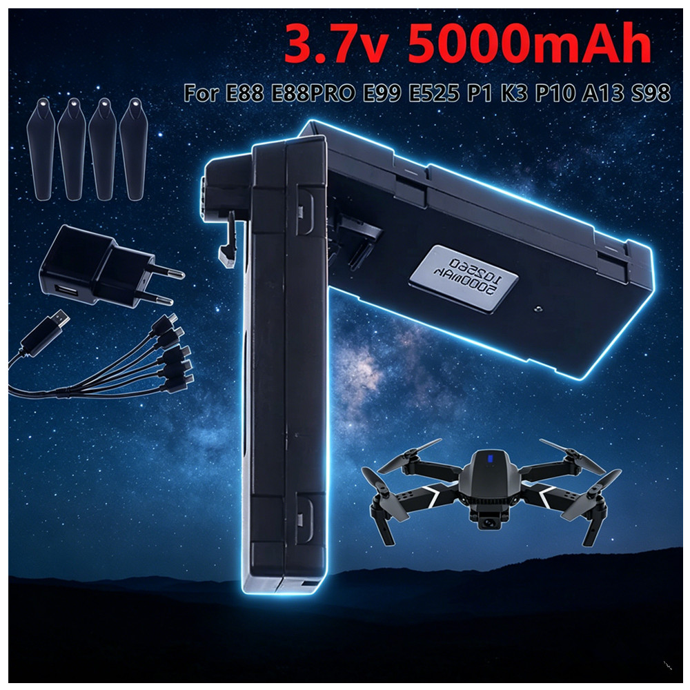 Akumulator litowo-jonowy 3.7V  – Drone Rc E99 K3 recenzja i cena