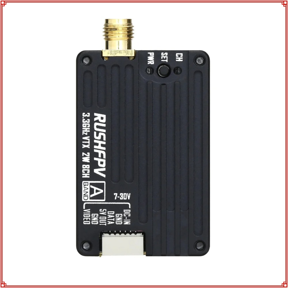 Nowy nadajnik RUSHFPV 3.3G 2W  – Fpv Antenna Receiver recenzja i cena
