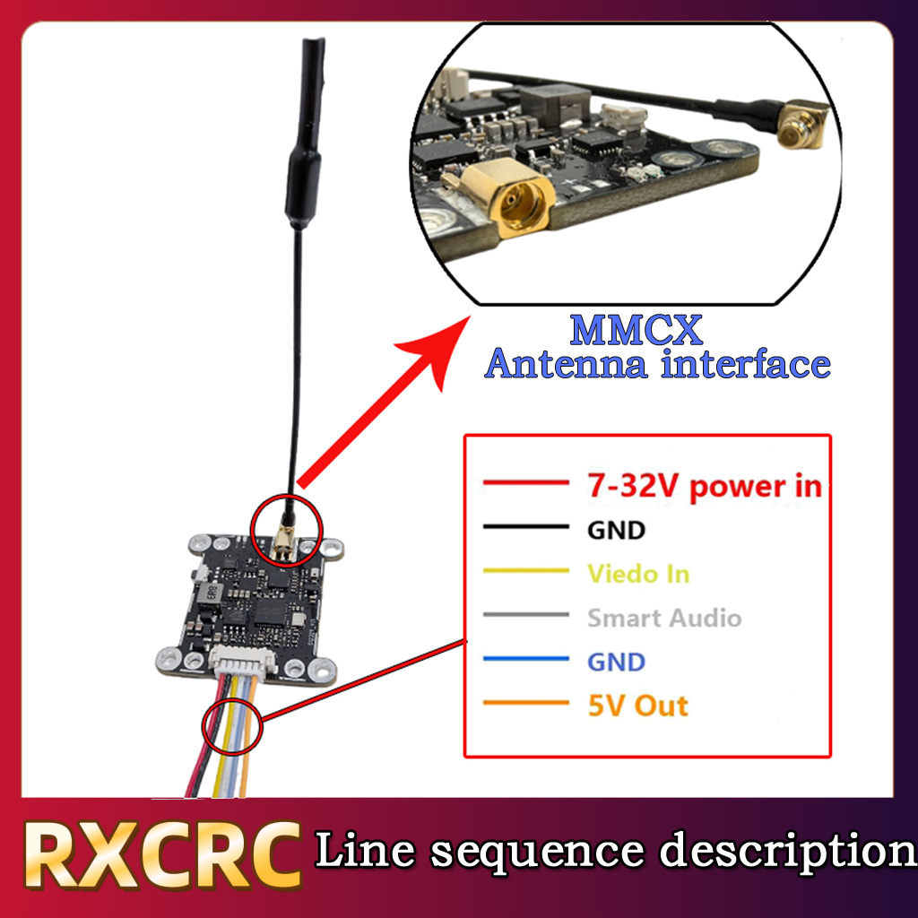 Moduł RXCRC 5.8G 48CH 1.6W VTX – Drone Rc Transmitter And Receiver recenzja i cena
