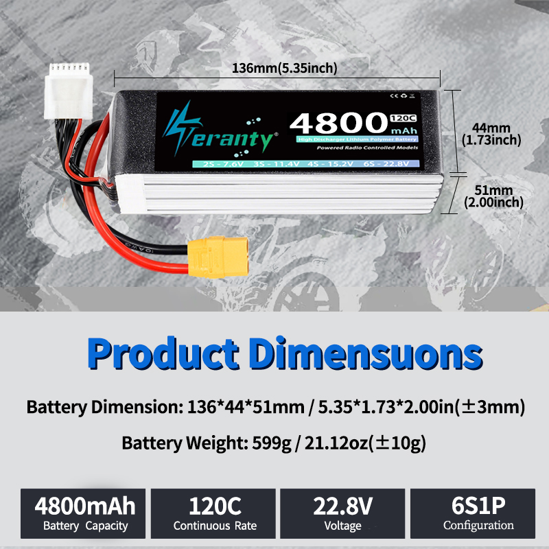 TERANTY 6S 4800mAh Bateria Lip – Nano Quad Fpv recenzja i cena