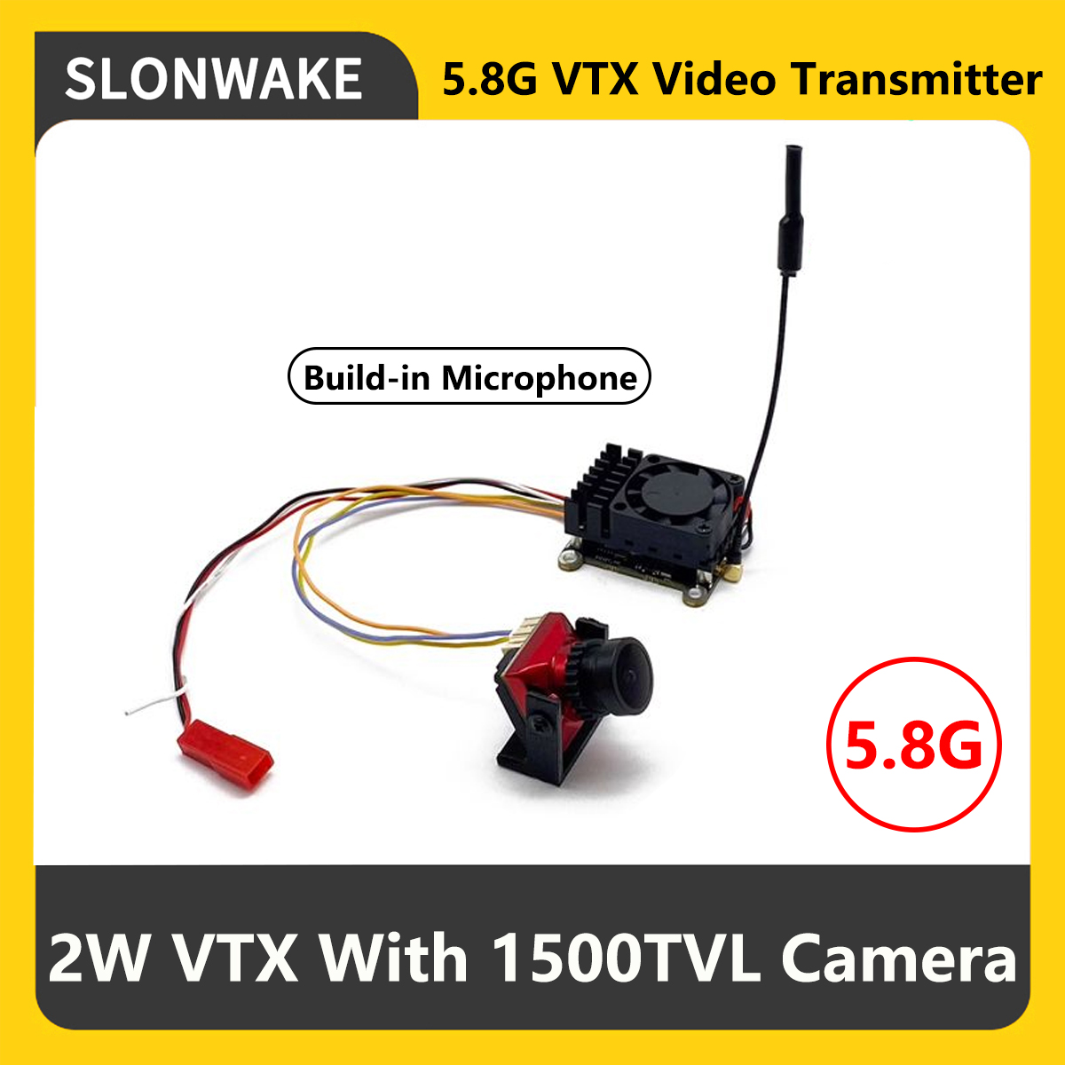 SLONWAKE 5.8G 2000mW Nadajnik  – Drone Rc Transmitter And Receiver recenzja i cena