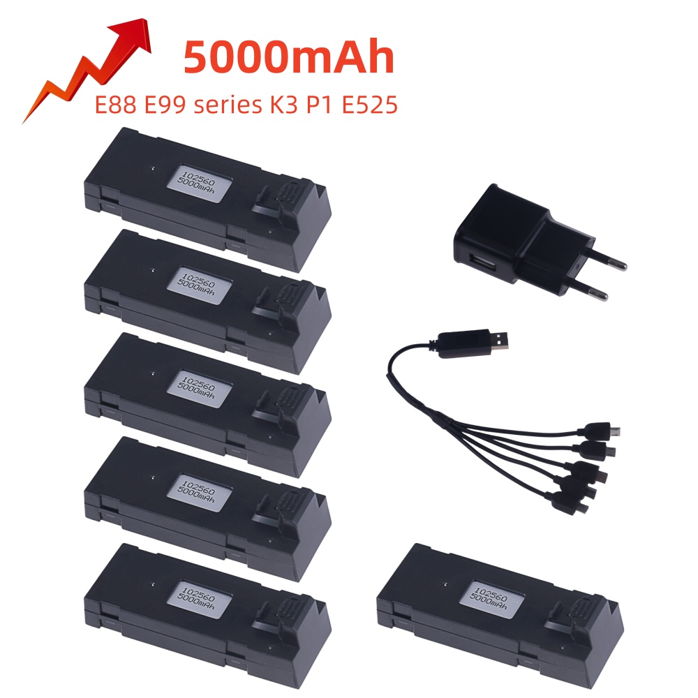 3.7V 5000Mah RC Drone Battery  – Drone Rc E99 K3 recenzja i cena