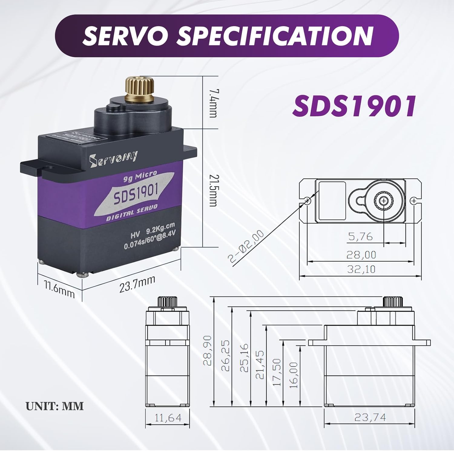 SERVOMY-SDS1901 Cyfrowe Serwo  – Drone And Car recenzja i cena